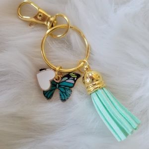 Butterfly 🦋 keychain with charms